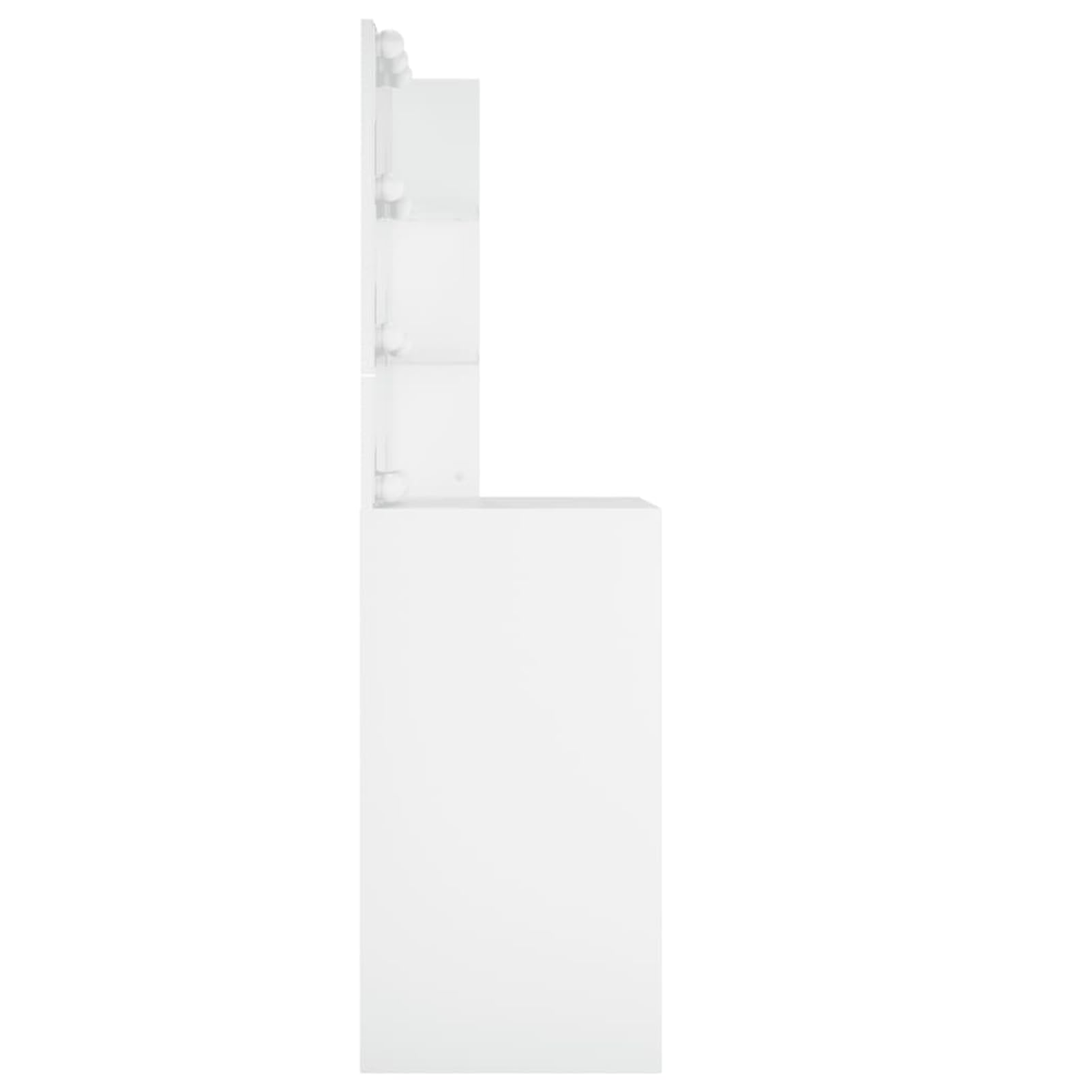 Gecheer Tavolo da toeletta a LED, bianco, 60 x 40 x 140 cm, unico, per gli appassionati di bellezza