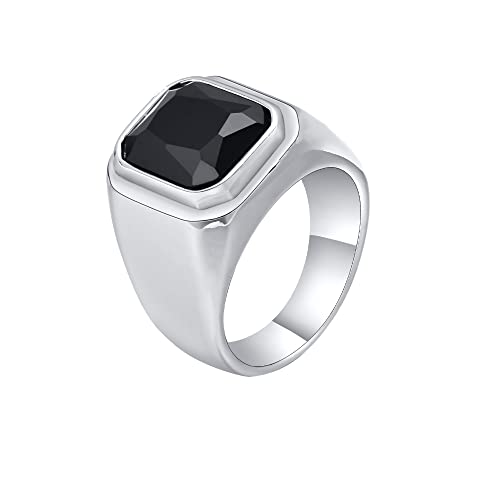 Bague chevaliere homme acier inoxydable durable qui ne ternit pas