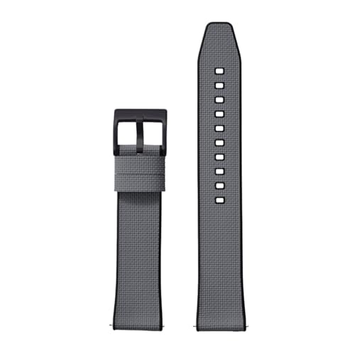 FKM�e�N�X�`���n�C�u���b�h���o�[�E�H�b�`�X�g���b�v18-19-20-21-22-24mm�N�C�b�N�����[�XTOP+�x�[�X�p�[�t�F�N�g�t���b�g�G���h���j�o�[�T���ɑΉ�(Black Grey 2,20mm)