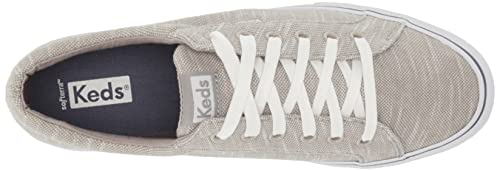 Image of Keds Womens Jump Kick Textile Linear Static Lace Up Sneakers Shoes Casual - Grey