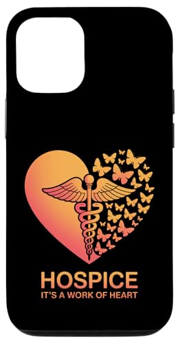 Hospice Work of Heart �ʔ��� ��� �J�h�D�P�E�X �o�^�t���C �X�}�z�P�[�X iPhone 12/12 Pro �p