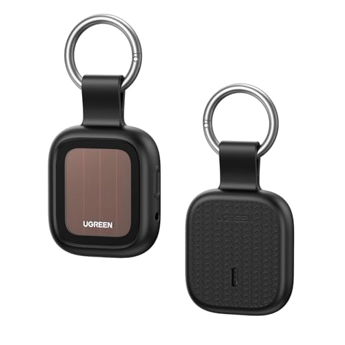 UGREEN FineTrack Pro Solar Finder Schlüsselfinder kompatibel mit Apple Find My (nur iOS) IP68 wasserdicht Tracker für Schlüssel Koffer Auto Outdoor & Reise Bluetooth Tracker mit Solarenergie