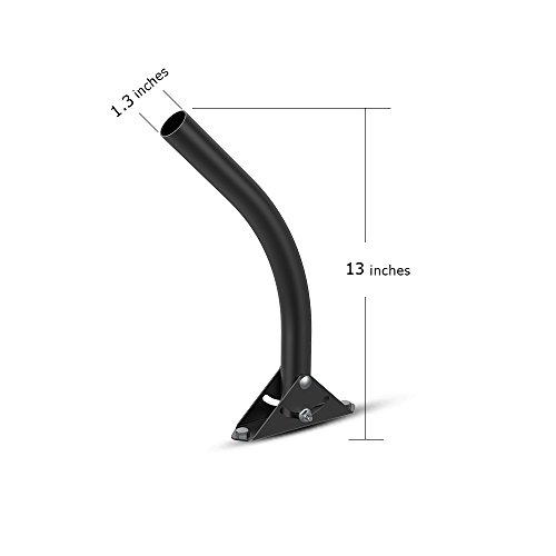Antop Adjustable Attic Antanna Mount, Outdoor Roof TV Antenna Bracket, 13 inch Arm Length Antenna Mast Mount, Easy Installation, Solid Structure, Weather Proof