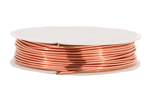 Image of ART IFACT 20 Meters of Bare Copper Wire of 21 Guage (0.813mm) - Dead Soft - 99.9% Pure Copper Wire - Without Enameled - DIY Jewellery, Artistic & Science Projects
