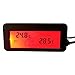 niyin204 Thermometre Interieur Exterieur pour Voiture DC12V Thermomètre Numérique Thermomètre De Voiture Rétro-Éclairage Mini Thermomètre LCD Voiture À L'intérieur Thermomètre Extérieur justifiable