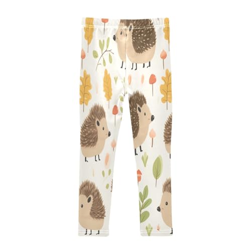 Bolaz Toddler Girls Leggings Printed Yoga Pants Leggings Hedgehog Two for Kids2