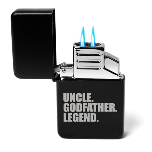 Encendedor de soplete dual negro ROLYAD miniatura 1