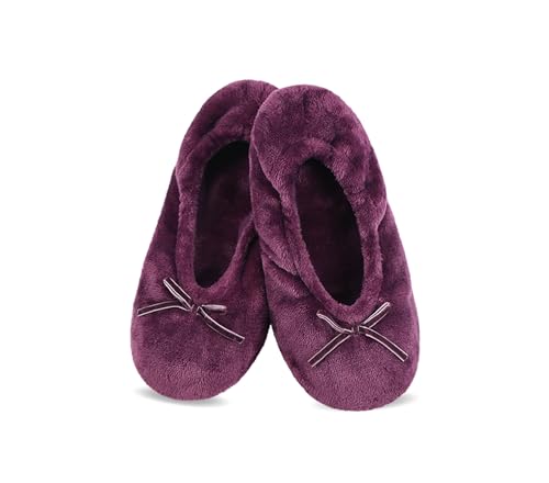 Image of Panda Bros Women's Ballerina Slipper Socks - One Pair Anti-Skid Comfy Warm Ballet Style House Slippers for Indoor Home, Winter, Wedding, and Birthday Gifts for Women