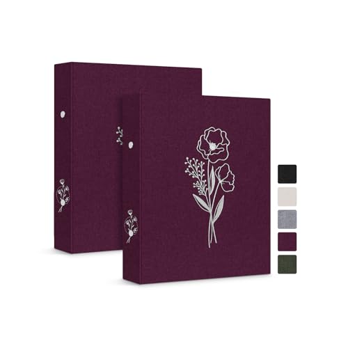 Ya en mundofriki.es: Lanpn Aesthetic - Carpeta A6 de 6 anillas, 2 paquetes, tapa dura de lino, pequeños anillos redondos para tarjetas fotográficas, planificador para papel A6 para oficina, escuela, revistas, colecciones