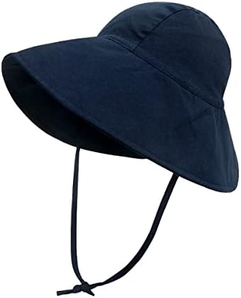 ZEBAN Unisex Child Adjustable Wide Brim Sun Protection Hat UPF 50 Sunhat for Baby Girl Boy Infant Kids Toddler Kids Age 1-4