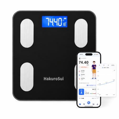 Amazon.co.jp: 【2026新登場】体重計 ヘルスメーター 体組成計 スマホ