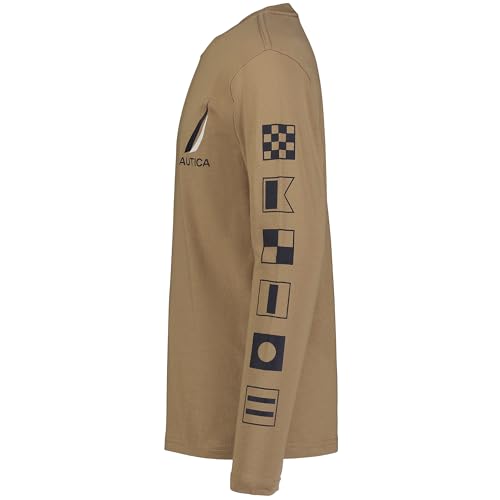 Nautica Boys' Long Sleeve Graphic Crew Neck T-Shirt, Soft, Comfortable, Relaxed Fit3