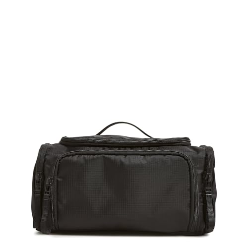 Vera Bradley Ripstop Large Travel Cosmetic Makeup Organizer Bag, Black