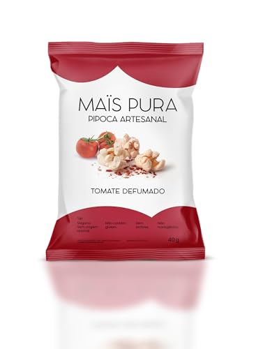 Mais Pura Pipoca Artesanal Maïs Pura Sabor Tomate Defumado 40G