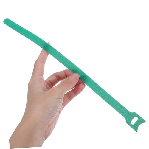 Mipcase 100 piezas bridas reutilizables de cable con gancho y lazo para organización de cables eléctricos y electrodomésticos verde 12mm x 300mm para uso en casa y oficina miniatura 4
