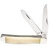 BEAR & SON - MANUAL - 2.75 - Clip Point, Spey - 440 Stainless Steel - White Smooth Bone - High Carbon Stainless Steel - WSB07