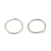 Produktbild Messing Spaltring Biegering Bindering Sen offen, Platin Farbe, ca. 7 mm in Durchmesser, 1 mm dick, ca. 80 St¨¹ck / 10 g