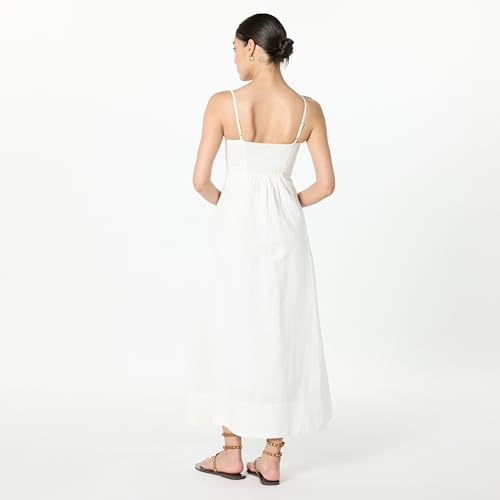 The Drop Women's Daphne Square Neck Linen Maxi Dress2
