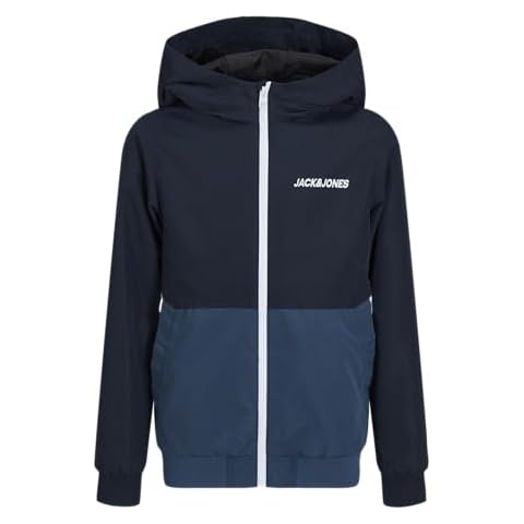 JACK&JONES JUNIOR Boys' Softshell Jacket, Navy Cover