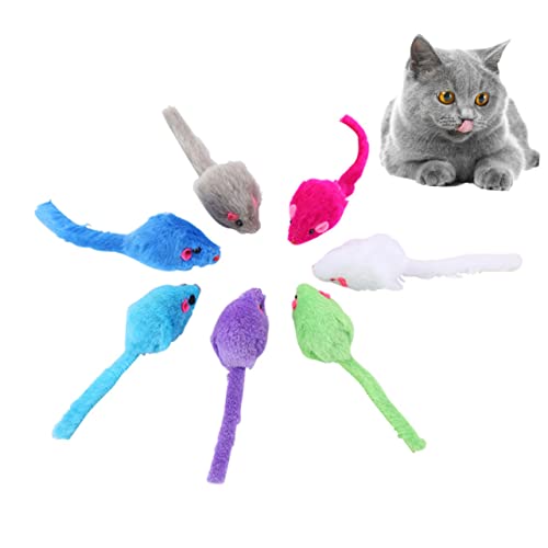 Milisten 10個 犬ぬいぐるみ 屋内猫用の猫用スプリングおもちゃ 猫のおもちゃのヘビ 猫ティーザー杖のおもちゃ 猫ケージのおもちゃ おもちゃの猫 ペットの音のおもちゃ ペットのおもちゃ