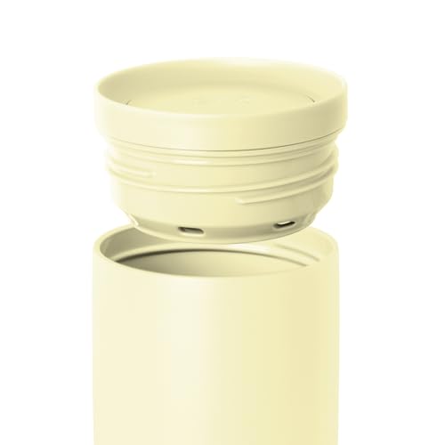 Image of Simple Modern Travel Coffee Mug Tumbler with 360 Lid | Ceramic-Lined Insulated Stainless Steel Cold Brew Iced Coffee Cup | Gifts for Women Men Her Him | Voyager Signature | 16oz | Buttercup
