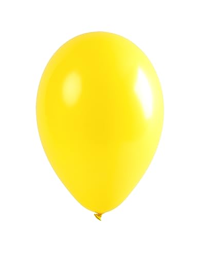 12 Ballons jaunes 28 cm - Jaune - Taille Unique