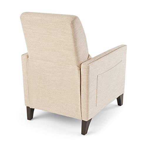 Sillón acolchonado beige marrón miniatura 7