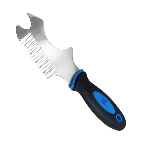 Peine Limpiador De Brochas De Pintura – Herramienta De Espátula De Acero Inoxidable | Herramienta De Limpieza De Pintura Con Cepillo Giratorio De 22,5 Cm | Mantiene Cepillos Y Rodillos Para Mejoras En