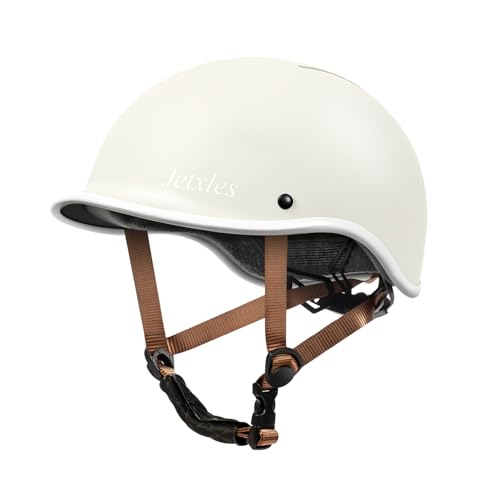 Bike Helmet for Adult [Safety Certified], Adjustable Bicycle Helmet for Men & Women, Cascos para Bicicletas, Cycling Helmet for Commuting, Road Biking, Skating with Adjustable Dial, Milky White