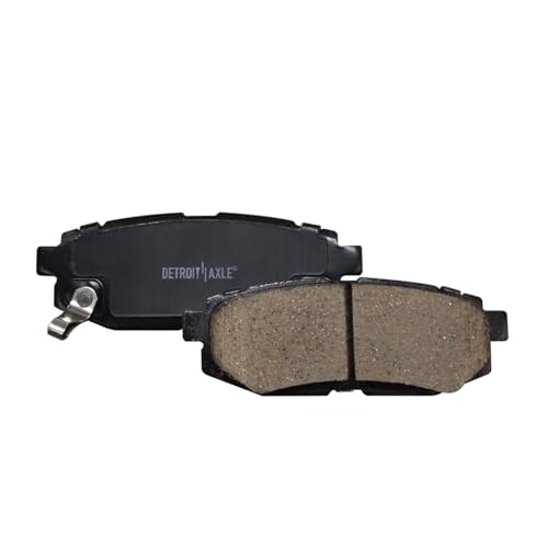 Image of Detroit Axle - Rear Brake Pads for Subaru Outback Forester Legacy BRZ B9 Tribeca Scion FR-S Toyota 86 Ceramic Brake Pads w /Hardware Replacement