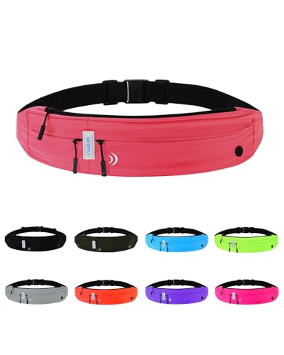 Image of WATERFLY Running Belt Fanny Pack: Runner Marathon Jogging Waist Pack Sport Workout Exercise Fitness Phone Holder Belt for Men Women Jogger Slim Waistband