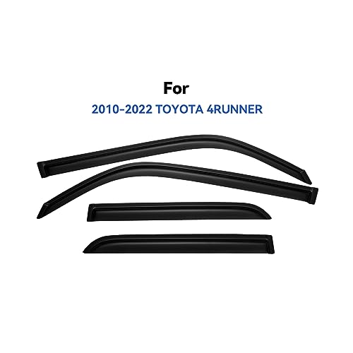 Image of Window Visors Rain Guards for 2010-2024 Toyota 4Runner, Out-Channel Window Vent Wind Deflectors Visors Shades for 10-24 4 Runner
