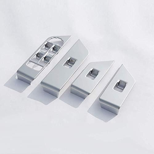 YIWANG ABS Chrome Interior Accessory Window Button Lift Frame Cover Trim 4pcs for Land Rover Range Rover Evoque 2012-2019 Left Hand Drive Auto Accessories