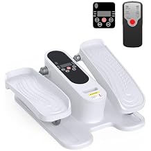 Under Desk Elliptical Machine, Electric Seated Leg Exerciser for Seniors, Adjustable Speed & Low-Impact Design, Quiet Portable Trainer with Remote Control for Home Office