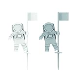 TrueZoo 4237 Lunar Landing Snack Picks, 0.25" Height, 2" Width, 3.5" Length (Pack of 12)