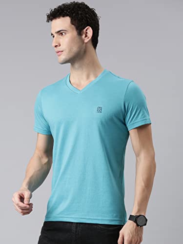 Image of F A S O Mens Organic Cotton V-Neck T-Shirt