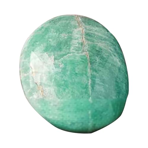 SUPBEI Piedra de Palma de amazonita 1 Piedra energética de Bolsillo, Piedra de preocupación de Cristal curativo Suave Energía Positiva equilibrada, meditación,1.57in(4cm)
