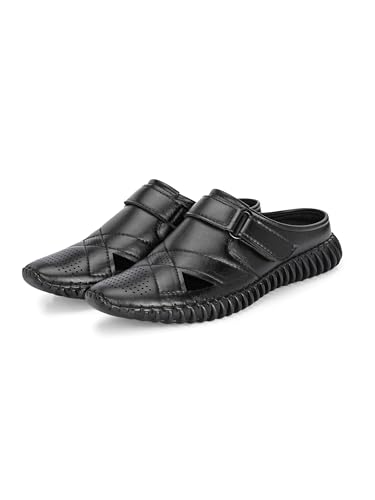 Image of KASTAVA KS 102X Comfortable Premium Synthetic Casual Sandals | Adjust Velcro Closure | Lightweight Everyday Wear Sandals for Men