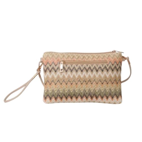 Sac à bandoulière en raphia petit et léger | Solution élégante pour voyager sans encombre