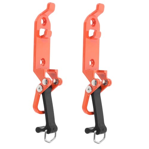 KONTONTY 2pcs Shovel Holder Clamps for Roof Rack Shovel Mounting Kit Lightweight Metal for Trucks Trailers and Work Vehicles
