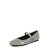 VIONIC Women's Alameda Mary Janes Flat, Black Suede, 9.5
