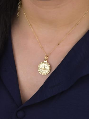 Collier lune et soleil argent anti-ternissement 45cm