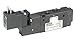 Parker Hannifin B35VBB557C Series B3 Aluminum Pneumatic 4-Way Air Control Valve, Internal-Port #1/Vented, Flush-Non-Locking, 15 mm 3-Pin DIN 43650C, 240/230 VAC, 60/50 Hz, Current