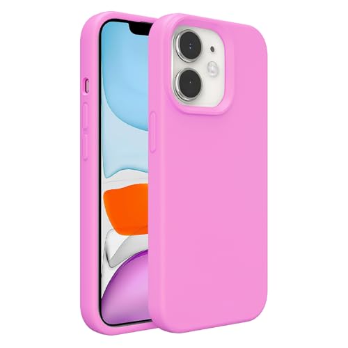 Image of iPhone 11 Case Silicone,Soft Microfiber Lining(Plum Pink)