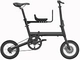 LINCYS 14" Kinder Klapprad, Leichtes Mini Fahrrad mit Verstellbarem Sattel, Doppel-Scheibenbremsen, 8kg Carbonstahl-Rahmen, 150kg Belastung für Stadt & Unterwegs