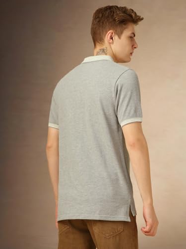 Image of Dennis Lingo Men Regular Fit Cotton Half Sleeves Solid T-Shirts