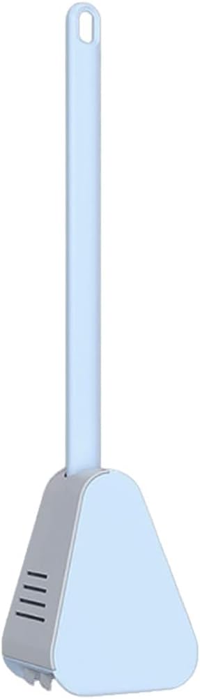 Hardwearing Golf Brush Toilet Brush，Toilet Brush and Holder，360° No Dead Corner Flexible Toilet Bowl Brush，No-Drilling Toilet Scrub Brush Easy to Dry (Color : White)