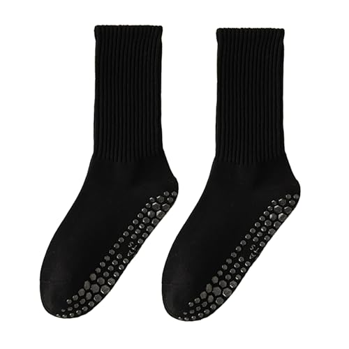 Yoga Non-Slip Long Socks, Glue Socks, Fitness Non-Slip Socks, Unisex(White)