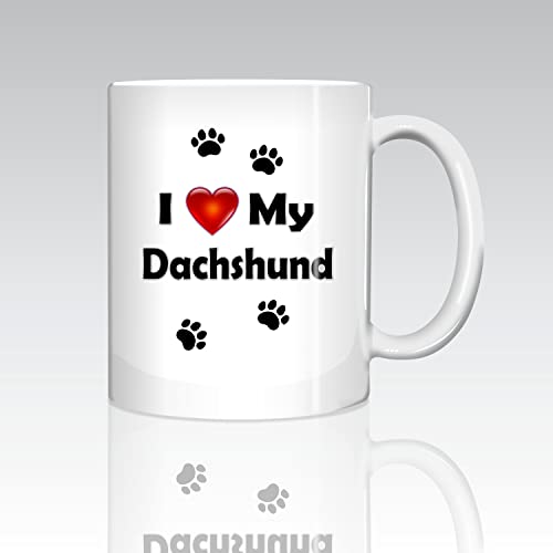 I Love my Dachshund Coffee Mug Ceramic 11oz