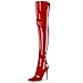 Produktbild Higher Heels PleaserUSA Overknee Stiefel Courtly-3012 Lack rot Gr.36